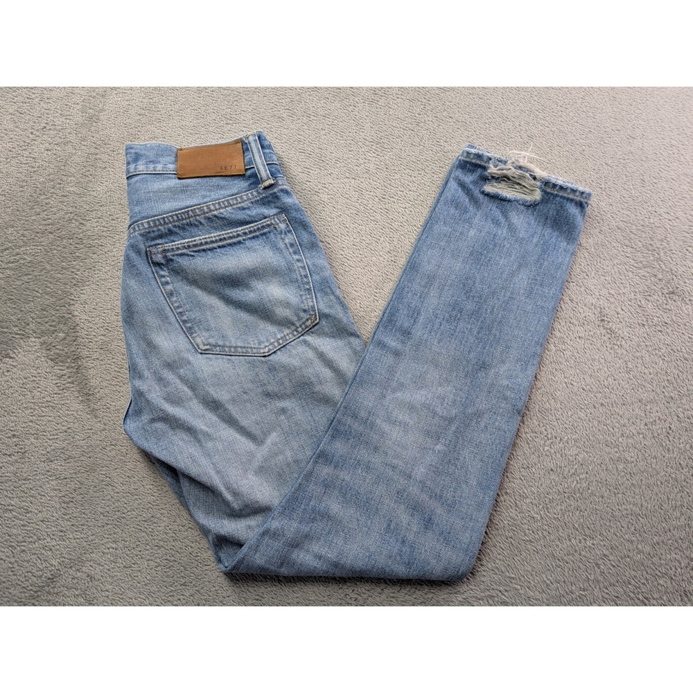 American Eagle The Classic Japanese Selvedge Jeans Light Wash 25x30 Mens Blue
